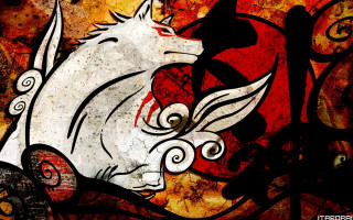 White horse red mane red - a white horse free wallpaper