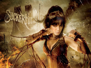 Woman costume gun fire smoke - dieselpunk free wallpaper