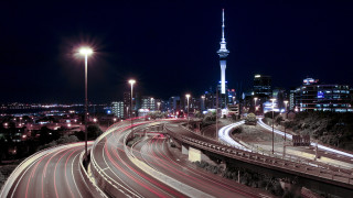 City skyline tall tower night 5 - tall tower free wallpaper