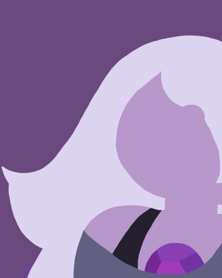 Woman purple background white bird - a minimalist painting free wallpaper