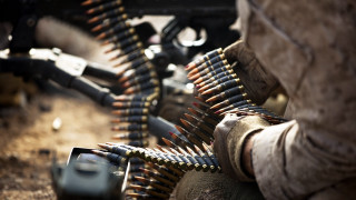 Closeup gun rack city bokeh - carl gustaf pilo free wallpaper