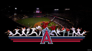 Baseball players field stadium night - chippy free wallpaper