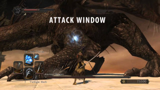 Giant monster sword window attack - a caption free wallpaper