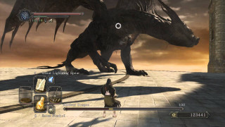 Dragon attacking demon video game - akihiko yoshida free wallpaper