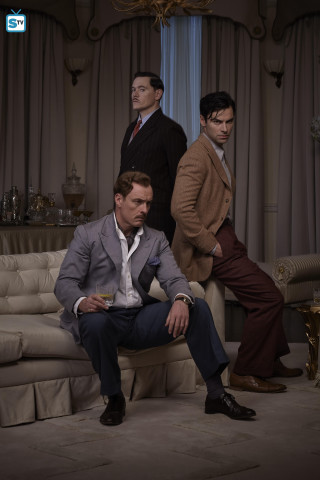 Three men suits couch living - suit free wallpaper