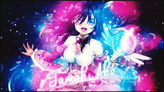 Blue haired pink dress magic - a pink dress free wallpaper