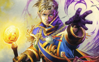 Purple man golden ball feather - golden free wallpaper