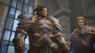Two men in armor standing - unreal engine 5 quality free wallpaper