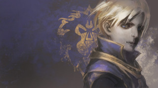 Blonde man blue eyes blue - hearthstone free wallpaper
