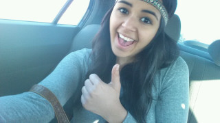 Woman car thumbs up hat - olive skin free wallpaper