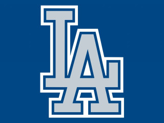 Dodgers logo blue background white - white letter free wallpaper