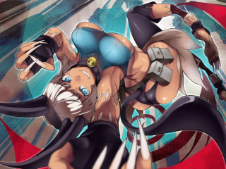 Cartoon character sword helmet girl - furry free wallpaper