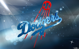 Dodgers logo blue background stars - fantastic free wallpaper