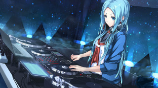 Long hair girl astronaut music - star free wallpaper for desktop