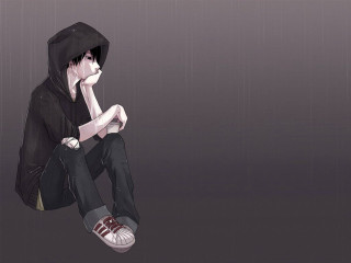 Person sitting ground feet up - their foot free wallpaper