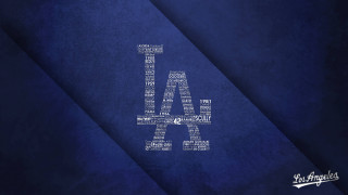 Dodgers logo blue background la - edward ruscha free wallpaper