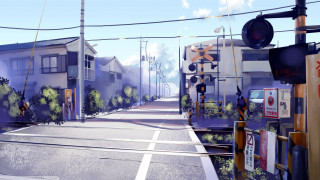 Street traffic light buildings sign - atey ghailan free wallpaper