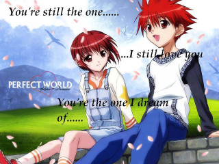 Anime characters sitting wall quote - a quote above them free wallpaper