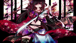 Woman sword floral dress striped - striped free wallpaper