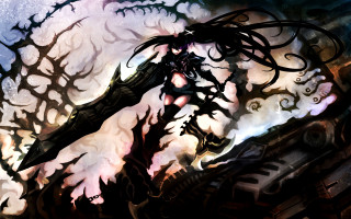 Tree strange face branches background - dark fantasy art free wallpaper