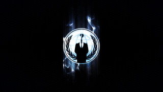 Dark background blue white logo 2 - dark free wallpaper for desktop
