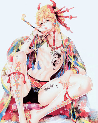 Woman tattoo bed fan umbrella - amano free wallpaper