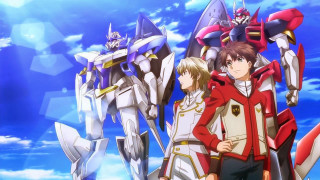 Group people sky clouds robot - concept art free wallpaper