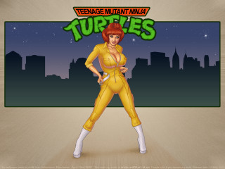 Cartoon woman yellow suit ninja - a yellow suit free wallpaper