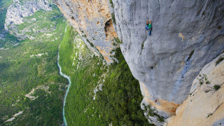 Man cliff river nature awe - a river running free wallpaper