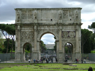 People stone arch fountain neoclassicism - achille leonardi free wallpaper