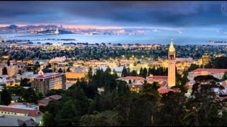 City clock tower lake night - night time free wallpaper for desktop