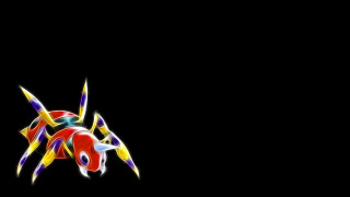 Colorful animal black background red 2 - lostfish free wallpaper