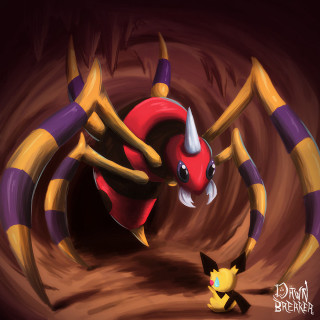Cartoon red yellow spider yellow - alton tobey free wallpaper