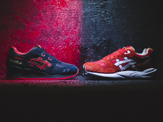 Two shoes black red background - background free wallpaper