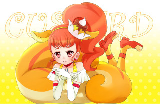 Girl sitting giant orange object - hint of yayoi kasuma free wallpaper for desktop