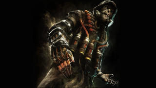 Man suit hood gloves gun - holding free wallpaper