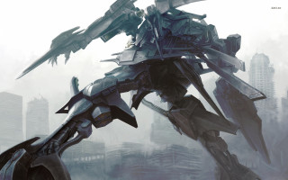 Futuristic robot mecha cityscape jet - mecha free wallpaper