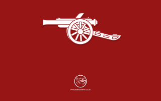 Red background white cannon white 2 - analytical art free wallpaper