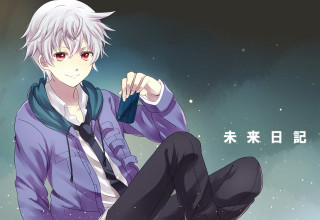 White hair man hoodie night - his hip free wallpaper