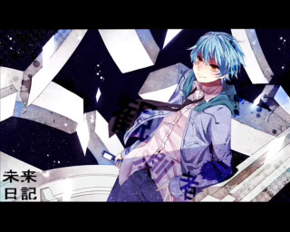 Man blue hair tie star - a wall free wallpaper for desktop
