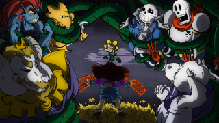 Cartoon group people monsters girl - vine free wallpaper