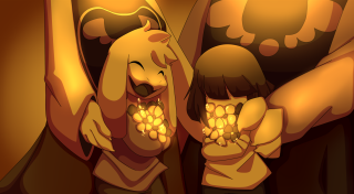 Woman child glowing light wall - firefly free wallpaper