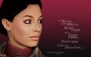 Woman quote face necktie background - mass effect free wallpaper for desktop