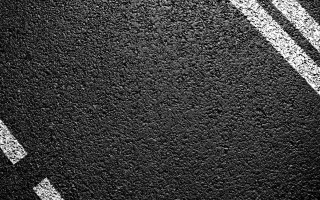 Black white street white lines - the road free wallpaper
