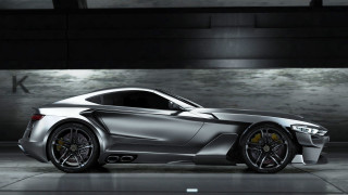 Silver futuristic car garage cubo - a garage free wallpaper