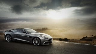 Silver sports car cloudy sky 9 - a silver sports car free wallpaper for desktop