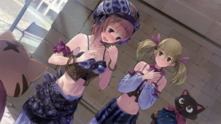 Anime girls building cat group - a group of anime girls free wallpaper