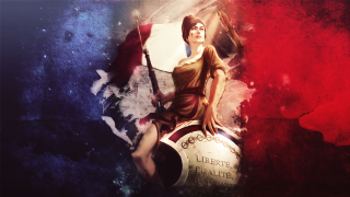 Woman dress barrel flag background - background free wallpaper