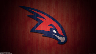 Red blue wall logo wooden - wall free wallpaper