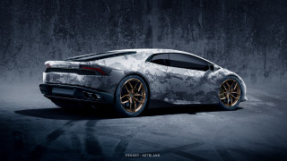 Camouflage car dark room concrete - a camouflage pattern free wallpaper